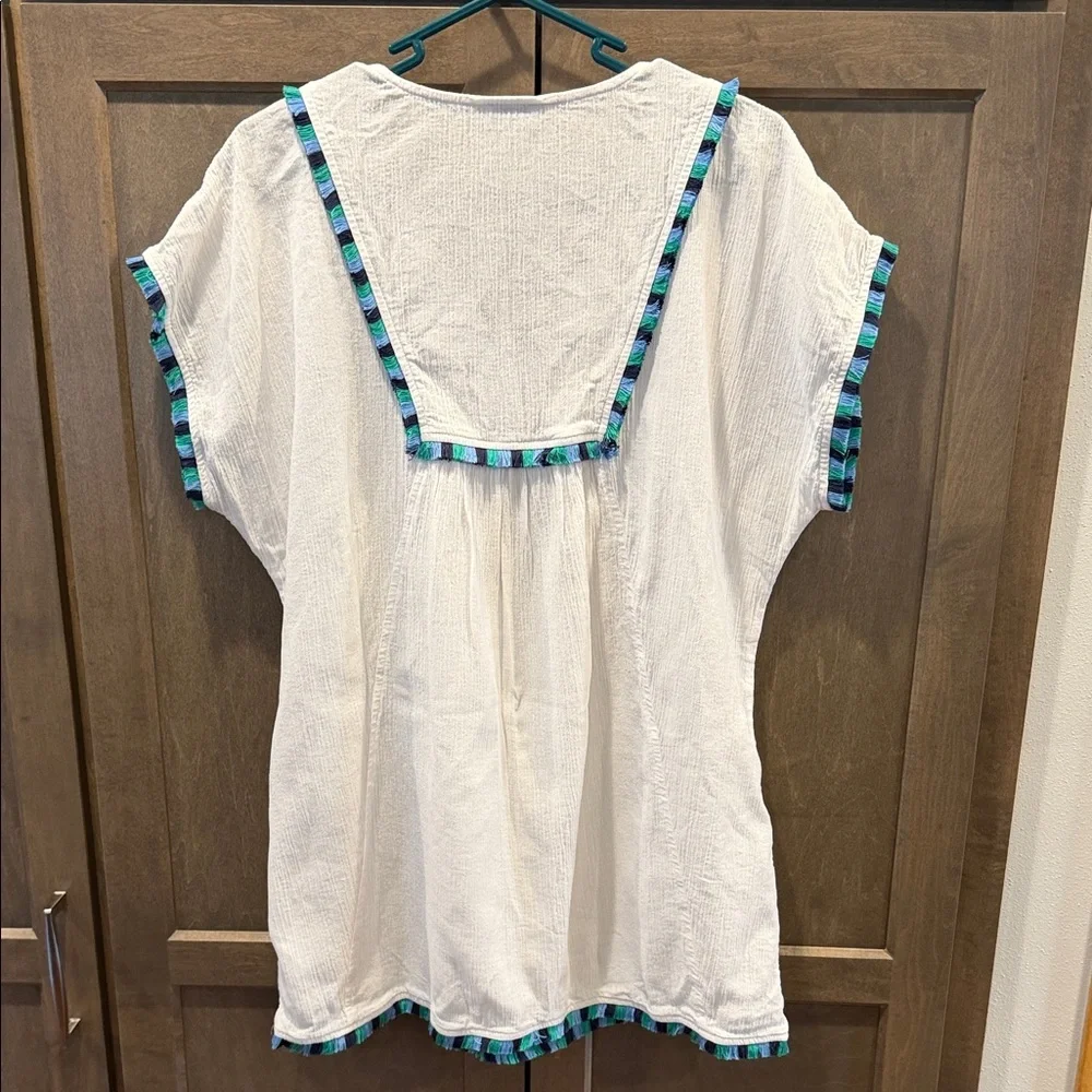 J. Crew Women’s XS Fringe Cotton Gauze Beach Tunic